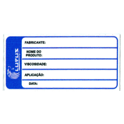 Adesivo para Identificação Pequeno Lupus 0123 Azul