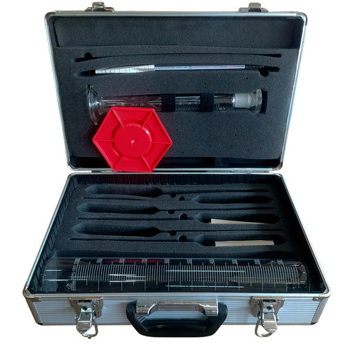 Maleta Kit para Controle de Qualidade do Combustível com Proveta de 100 ml Lubmix MIX-MCQ6