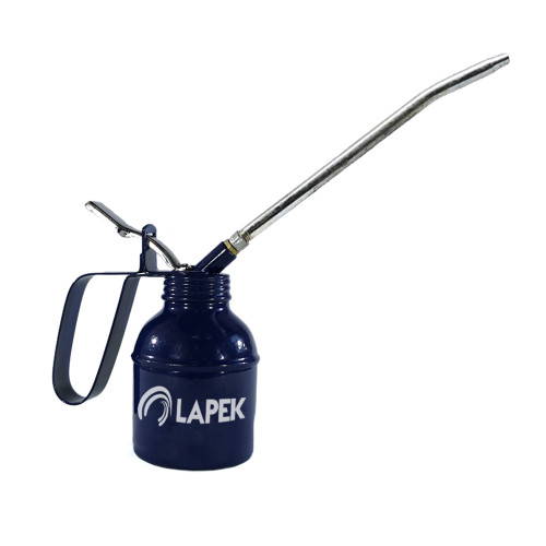 Bomba Almotolia Manual para Óleo Lubrificante Lapek LPK-113RB Bico Rígido Capacidade 500ml