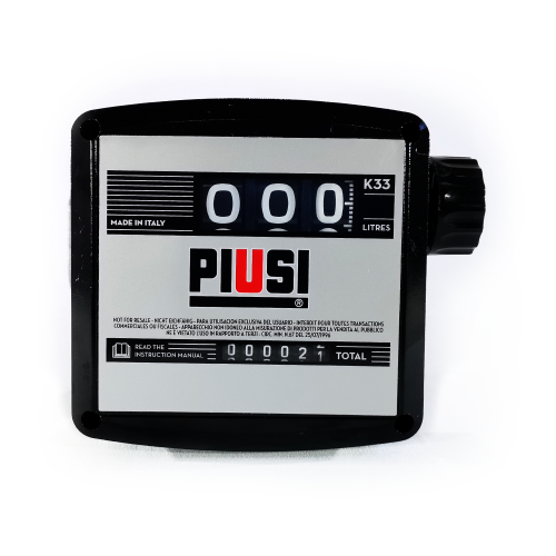 Medidor Mecânico para Diesel Piusi LPK-M63D-P 120LPM 1" BSP 3 Dígitos