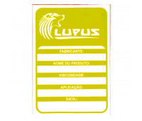 Adesivo para Identificação Grande Lupus 0104 Amarelo