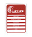 Adesivo para Identificação Grande Lupus 0101 Vermelho