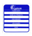 Adesivo para Identificação Médio Lupus 0112 Azul