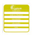 Adesivo para Identificação Médio Lupus 0113 Amarelo