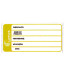 Adesivo para Identificação Pequeno Lupus 0123 Amarelo