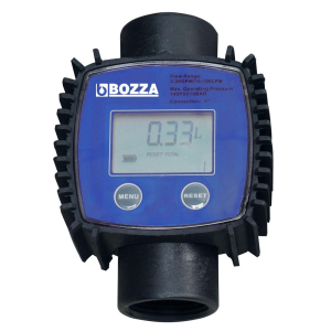 Medidor Digital Bozza B-32 100LPM Entrada e saída 1 Polegada BSP