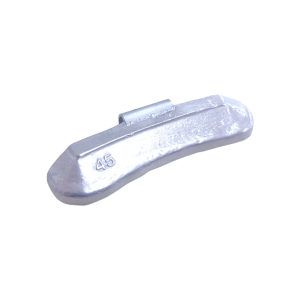 Contrapeso Garra Baixa Universal 45g de Chumbo para Rodas de Liga Leve – 1 pacote com 50 Unidades MIX-50143