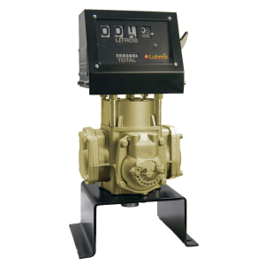 Bloco Medidor Volumétrico Registrador com Numerador para Diesel, Gasolina, Querosene e Etanol Lubmix – 4 Dígitos, Entrada de 1.1/2" e Vazão de 150 L/min MIX-BRNC6