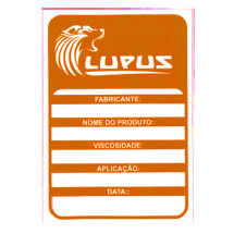 Adesivo para Identificação Grande Lupus 0106 Laranja