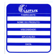 Adesivo para Identificação Médio Lupus 0113 Azul