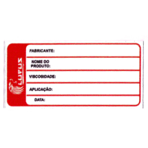 Adesivo para Identificação Pequeno Lupus 0122 Vermelho