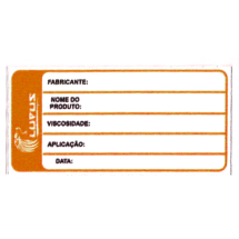 Adesivo para Identificação Pequeno Lupus 0126 Laranja