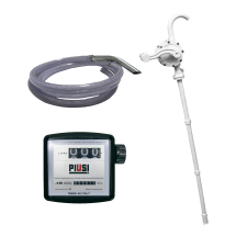 Kit de Bomba Rotativa Manual Lubmix com Medidor Mecânico e Mangueira
