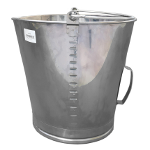 Balde Graduado INOX com Bico e Alça Lubmix MIX-BG15B Capacidade 15 Litros