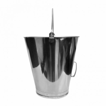 Balde Graduado em Aço Inox Lupus 2044W Capacidade 15 Litros