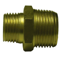 Niple de Redução Lupus 2060-E em Latão Rosca 1-2Pol-3-4Pol NPT com 10 Unidades