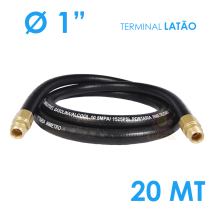 Mangueira para Abastecimento Lubmix 1 Polegada 20 Metros Terminal em Latão 1F 1F