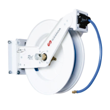 Carretel Automático Samoa 3002-MA12 Base Simples Água 12 Metros de mangueira 1-2 Polegadas 250PSI