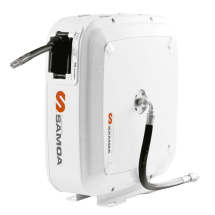 Carretel Automático Blindado Samoa 3004-MA12 Base Simples Água 12 Metros de mangueira 1-2 Polegadas 250PSI