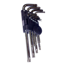 Jogo de Chave Torx com 9 Peças Bremen 4740 da T10 a T50 em Aço Cromo-vanádio