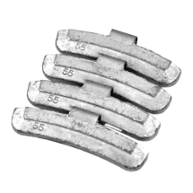 Contrapeso Garra Alta 55g de Chumbo para Rodas de Liga Leve – 1 pacote com 50 Unidades MIX-50171