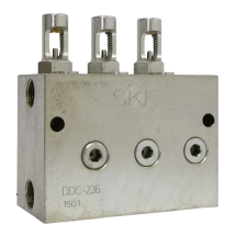 Distribuidor Linha Dupla SKF K1081 6 Saídas 1-8Pol NPT