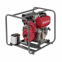 Motobomba Partida Elétrica Branco BD-815I Centrífuga 38 m3/h Motor 10CV Sucção 2 1-2Pol Recalque 2 1-2Pol