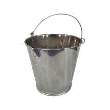 Balde Graduado INOX com Bico Lubmix 2044B Capacidade 15 Litros