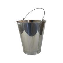 Balde Graduado INOX com Bico Lubmix 2045B Capacidade 20 Litros