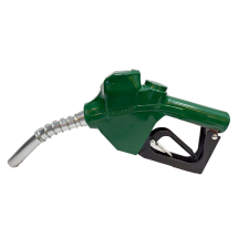 Bico Automático para Abastecimento de Combustíveis Lubmix MIX-BI12B-VD Verde Entrada 3/4", Ponteira 1/2", Vazão 75 L/min, Acionamento por Pressão para Diesel, Gasolina e Etanol