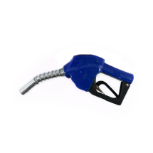 Bico Automático para Abastecimento de Combustíveis Lubmix MIX-BI34-AZ Azul Entrada 3/4", Ponteira 3/4", Vazão 75 L/min, Acionamento por Pressão para Diesel, Gasolina e Etanol