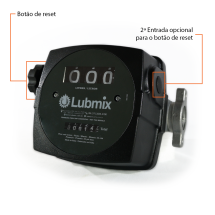 Medidor Mecânico para Diesel Lubmix de 3 Dígitos, Entrada de 1" e Vazão de 120 L/min MIX-MD63D