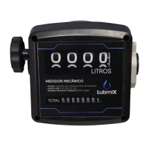 Medidor Mecânico para Diesel Lubmix de 4 Dígitos, Entrada de 1" e Vazão de 120 L/min MIX-MD64D