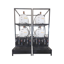 Prateleira de Lubrificação Quádrupla Lubmix MIX-PTL4-OL250 Modular 4x250Lts 4xMotor IP55 20Lpm 