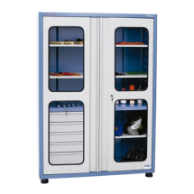 Armário Grande Lupus 3052 com Fechadura Visores de Vidro Temperado