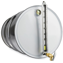 Indicador de Nível para Tambores na Horizontal Lupus MLP-5776 com Torneira de Bronze