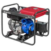 Motobomba Partida Elétrica Branco BD-717 E Centrífuga 37,5 m3/h Motor 13CV Sucção 3Pol Recalque 3Pol