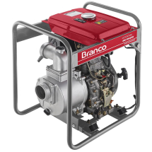 Motobomba Partida Elétrica Branco BD-705-E Autoescorvante 60 m3/h Motor 7CV Sucção 3Pol Recalque 3Pol