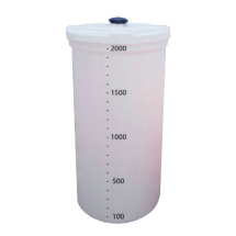 Tanque Cilíndrico Vertical de Fundo Plano Lubmix MIX-RCV2000 Capacidade 2000 Litros em Polietileno