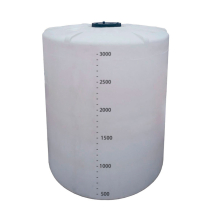 Tanque Cilíndrico Vertical de Fundo Plano Lubmix MIX-RCV-3000 Capacidade 3000 Litros em Polietileno