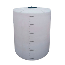 Tanque Cilíndrico Vertical de Fundo Plano Lubmix MIX-RCV6000 Capacidade 6000 Litros em Polietileno