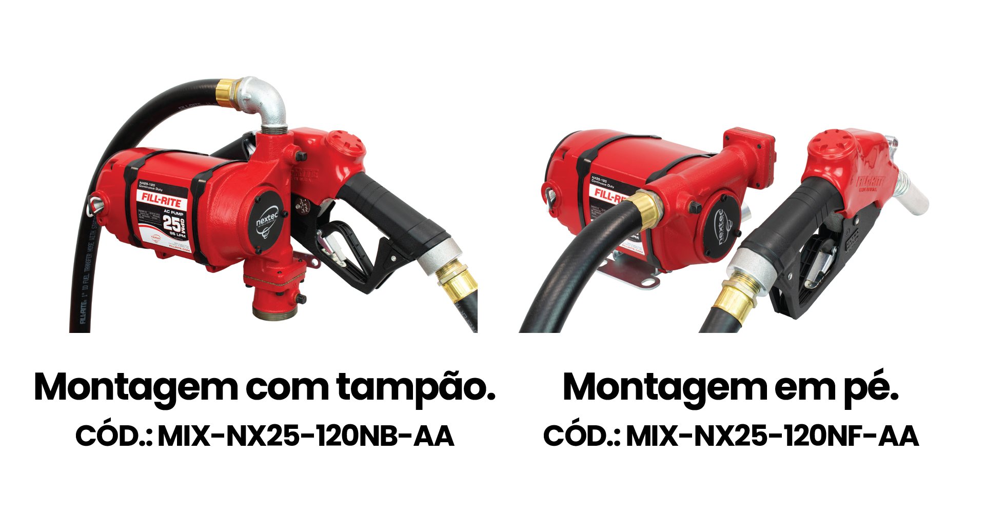 Opções de Montagem NX25